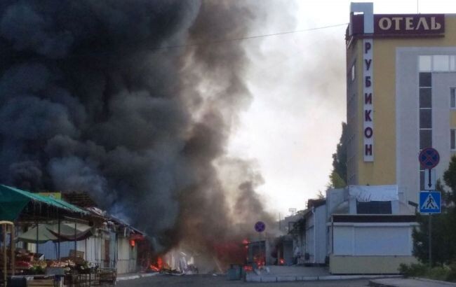 В понедельник, 4 июля, в оккупированном Донецке наблюдаются массовые пожары на объектах железнодорожной инфраструктуры.