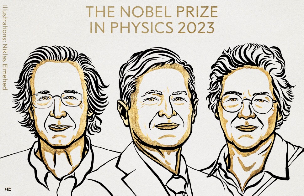Нобелевскую премию по физике присудили за изучение электронов и природы света. Лауреатами стали Пьер Агостини, Ференц Крауз и Анн Л’Юилье.