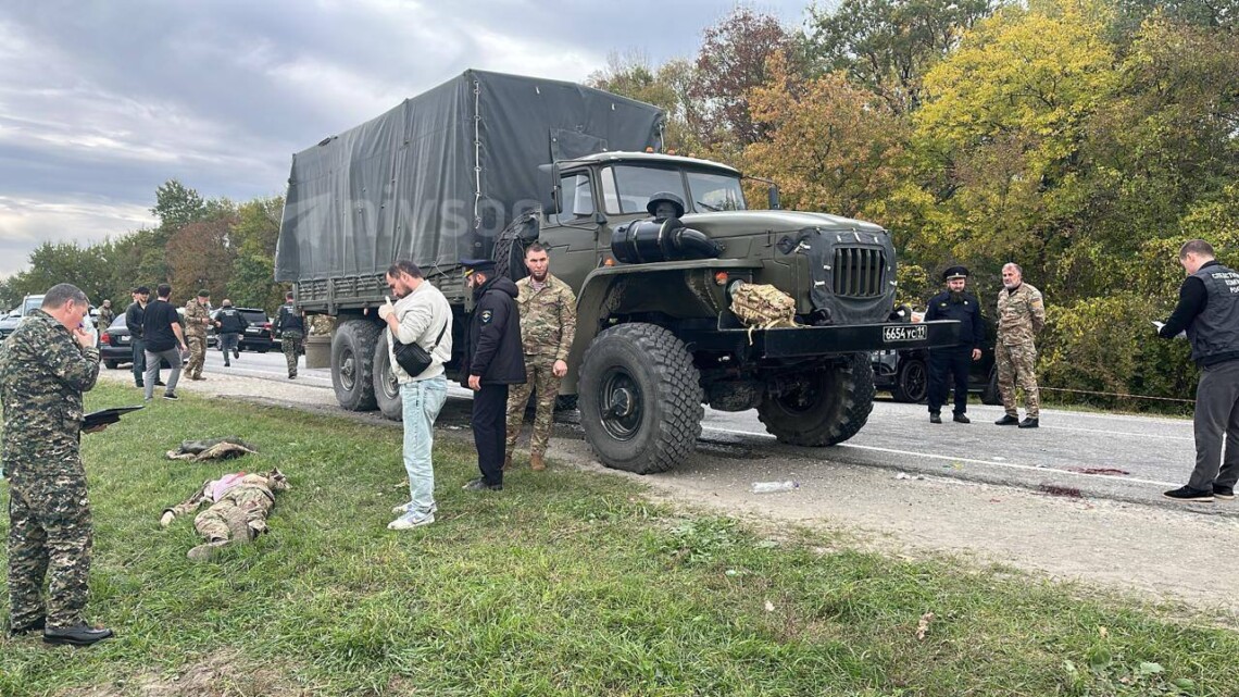 У Чечні невідомі обстріляли вантажівку «Росгвардії» – ЗМI