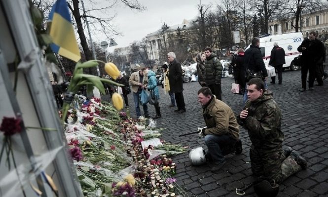 Заходи, приурочені до роковин трагічних подій на Майдані Незалежності взимку 2014 року, в Києві тривають.