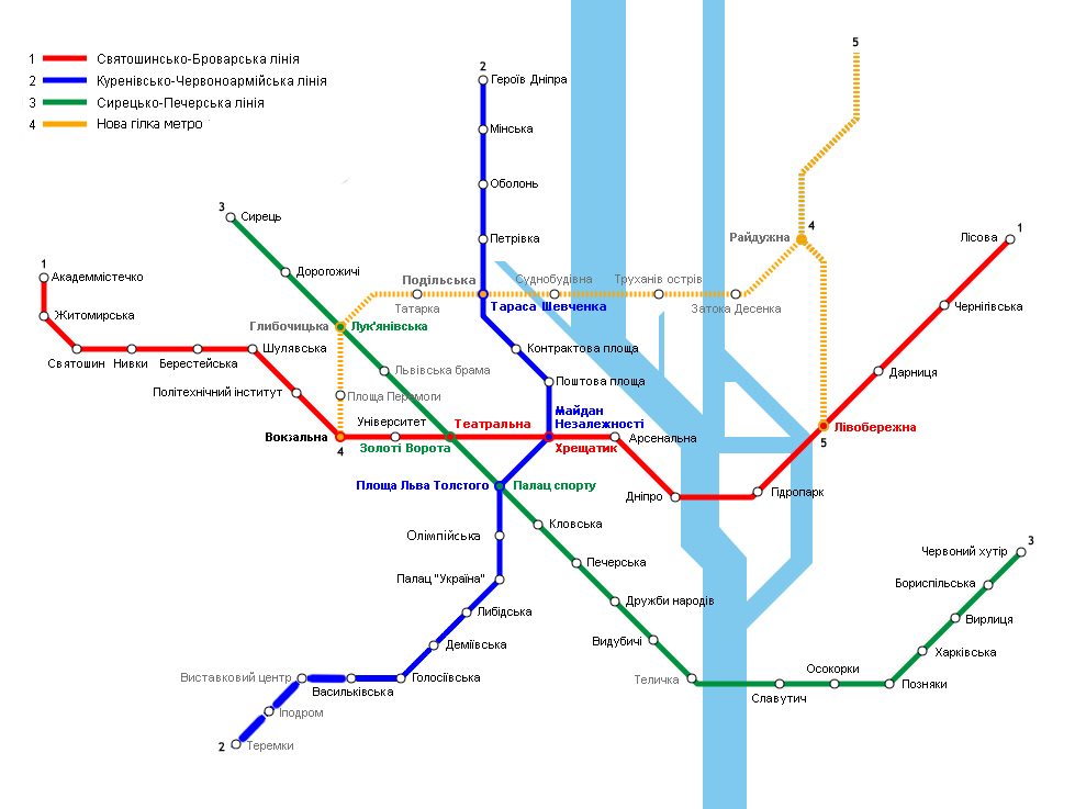 Четверта гілка метро буде майже повністю наземною – під землею опиняться лише пересадочні станції.