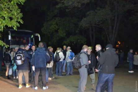 Увечері 16 жовтня від Будинку профспілок, що на Куликовому полі, вирушила група прихильників екс-губернатора Одеської області Михеіла Саакашвілі.