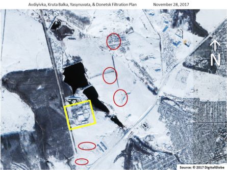 Боевики пророссийской террористической организации «ДНР» расположились около Донецкой фильтровальной станции, которая является важным объектом жизнеобеспечения региона.