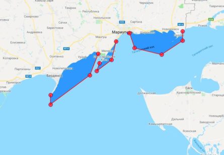 На Азовском море растет опасность высадки российского морского десанта в районе Мариуполя и Бердянска.