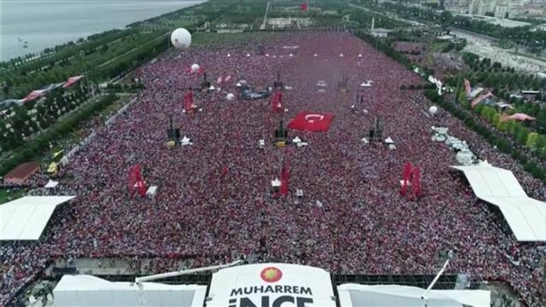 У Стамбулі за день до президентських виборів у Туреччині мільйони людей вийшли на мітинг на підтримку опозиційного політика Мухаррема Індже з Республіканської народної партії.