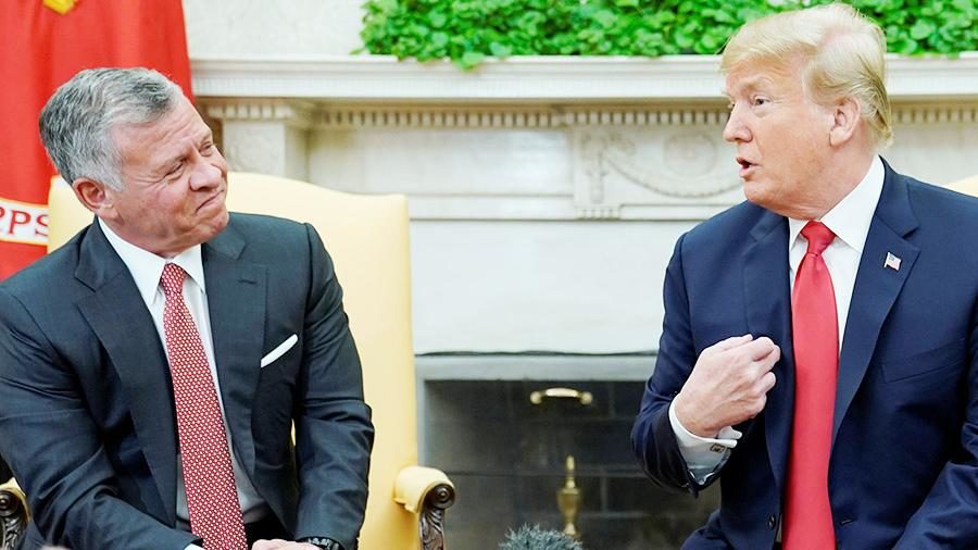 Президент США Дональд Трамп на зустрічі з королем Йорданії Абдаллою II ібн аль-Хусейном заявив, що у врегулюванні ситуації на Близькому Сході досягнутий великий прогрес.