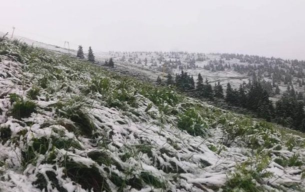 Літній снігопад у високогір'ї Карпат на кордоні Закарпатської та Івано-Франківської області був зафіксований у неділю, 1 липня.