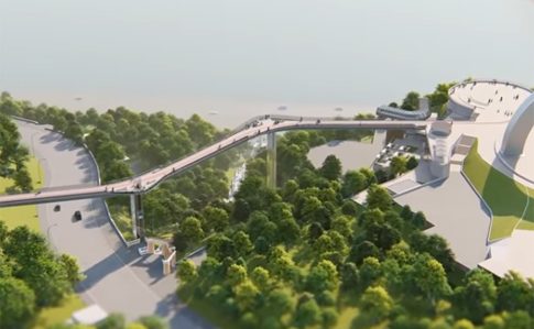 Новый мост соединит два туристических маршрута – парк Владимирская горка и парк Крещатый. Он  будет исключительно для пешеходов и велосипедистов.