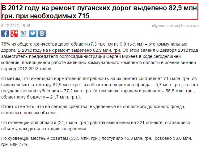 http://www.citynews.net.ua/news/23031-v-2012-godu-na-remont-luganskih-dorog-vydeleno-829-mln-grn-pri-neobhodimyh-715.html