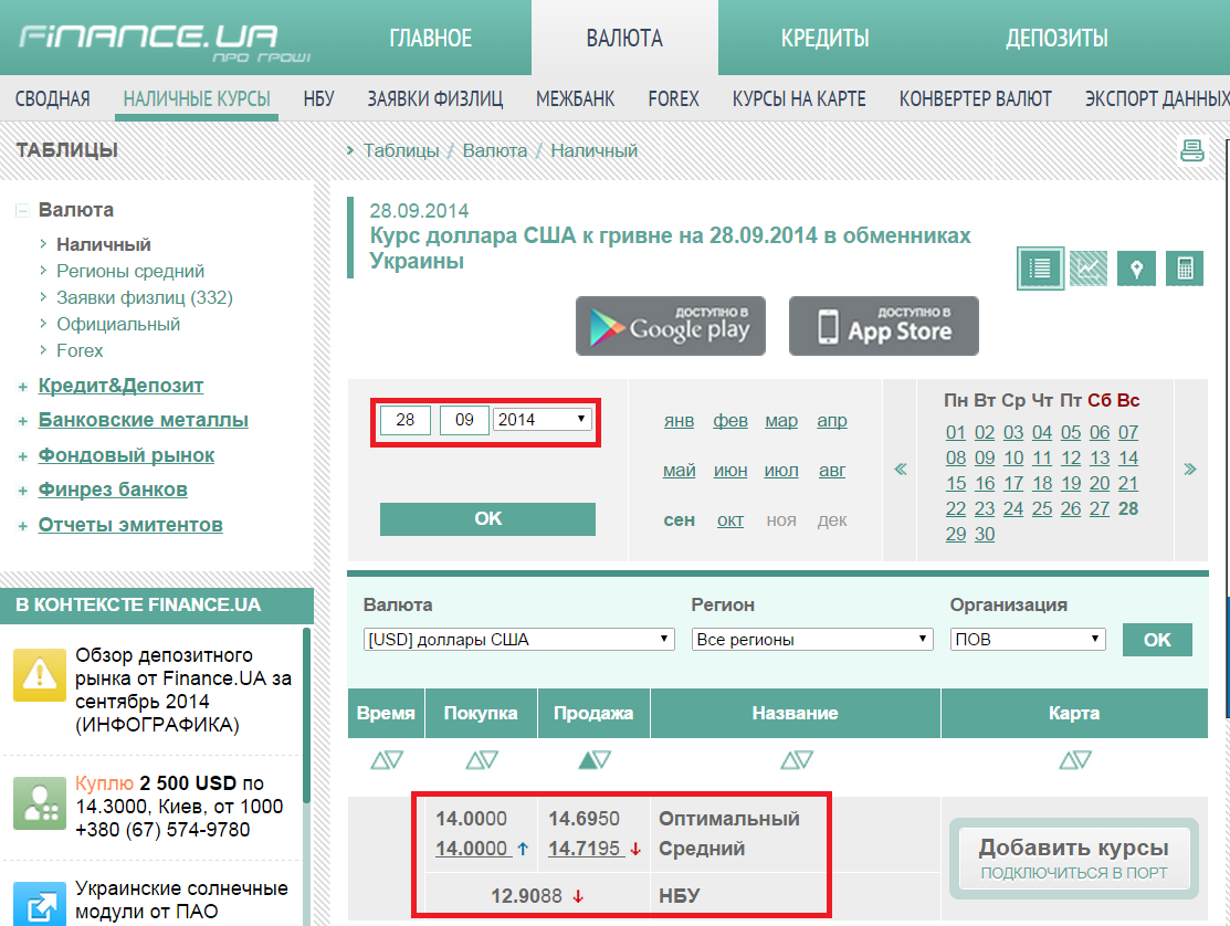 http://tables.finance.ua/ru/currency/cash/~/ua/usd/2/2014/9/28#2:0