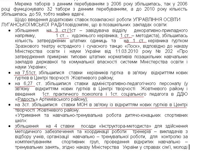 Письмо заместителя Луганского городского головы Александра Ткаченко