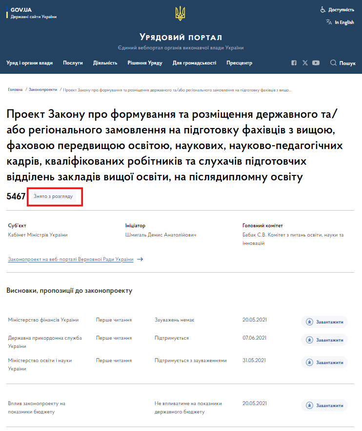 https://www.kmu.gov.ua/bills/proekt-zakonu-pro-formuvannia-ta-rozmishchennia-derzavnoho-ta-abo-rehionalnoho-zamovlennia-na-pidhotovku-fakhivtsiv-z-vyshchoiu-fakhovoiu-peredvyshchoiu-osvitoiu-naukovykh-naukovo-pedahohichny