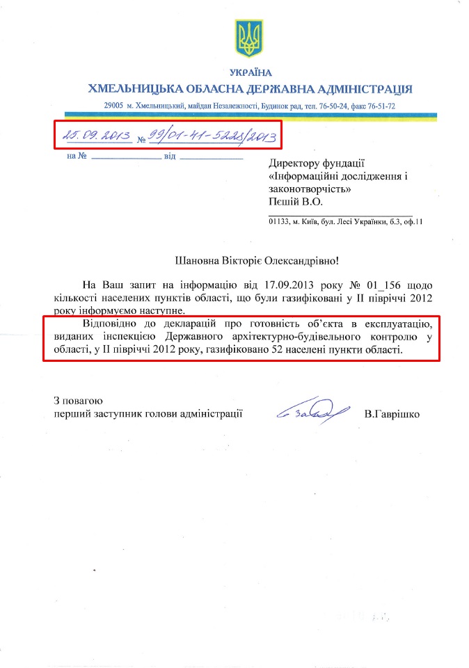 Лист Хмельницької ОДА № 99/01-41-5228/2013 від 25.09.2013