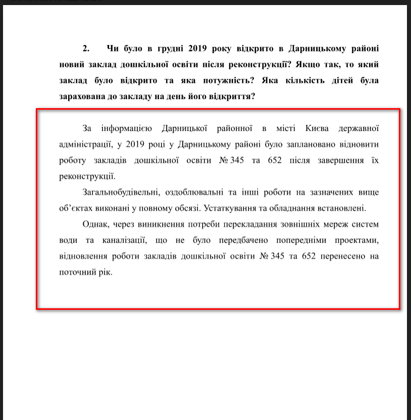 Лист Київської МР від 22 квітня 2020 року