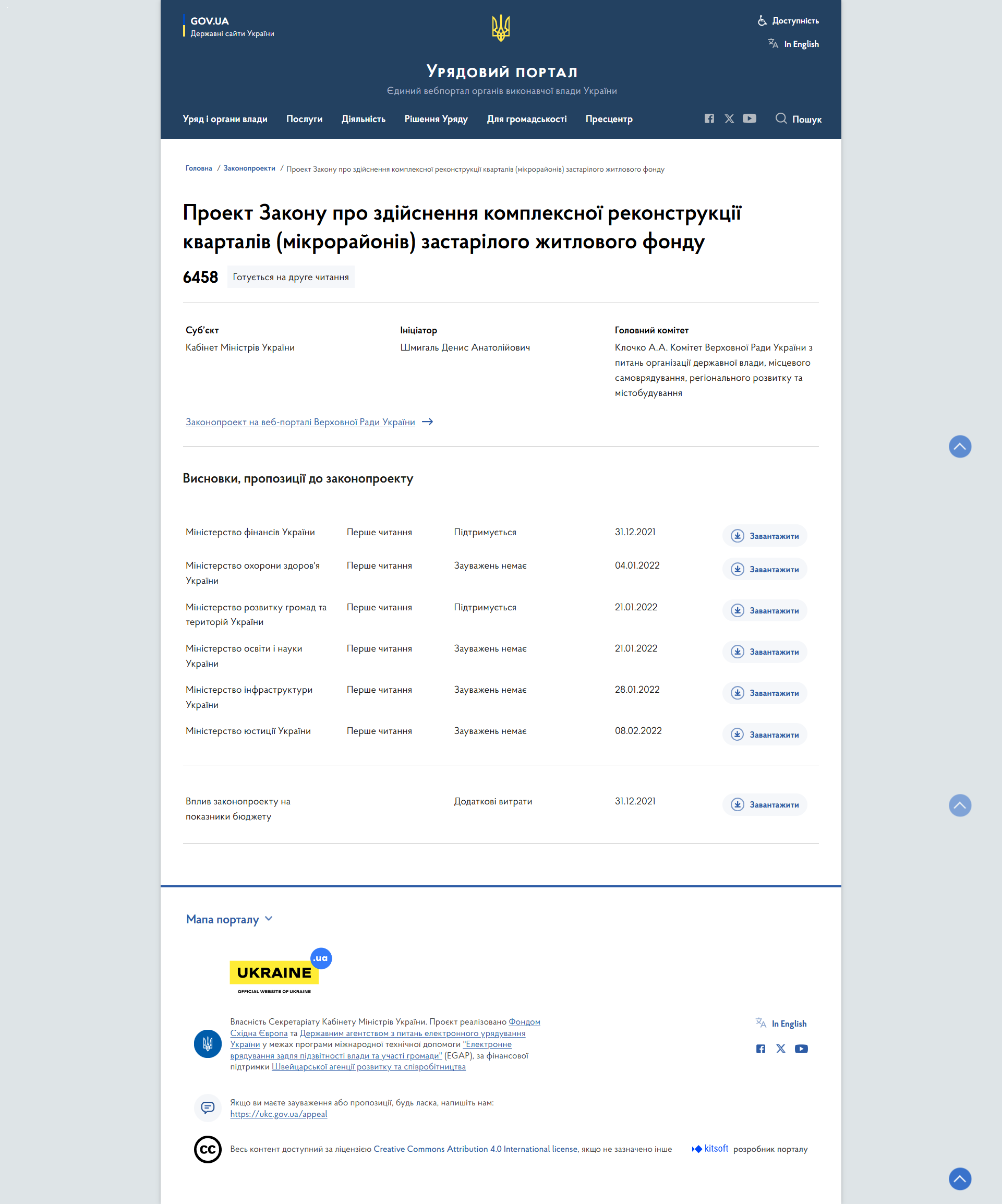 https://www.kmu.gov.ua/bills/proekt-zakonu-pro-zdiysnennia-kompleksnoyi-rekonstruktsiyi-kvartaliv-mikrorayoniv-zastariloho-zytlovoho-fondu