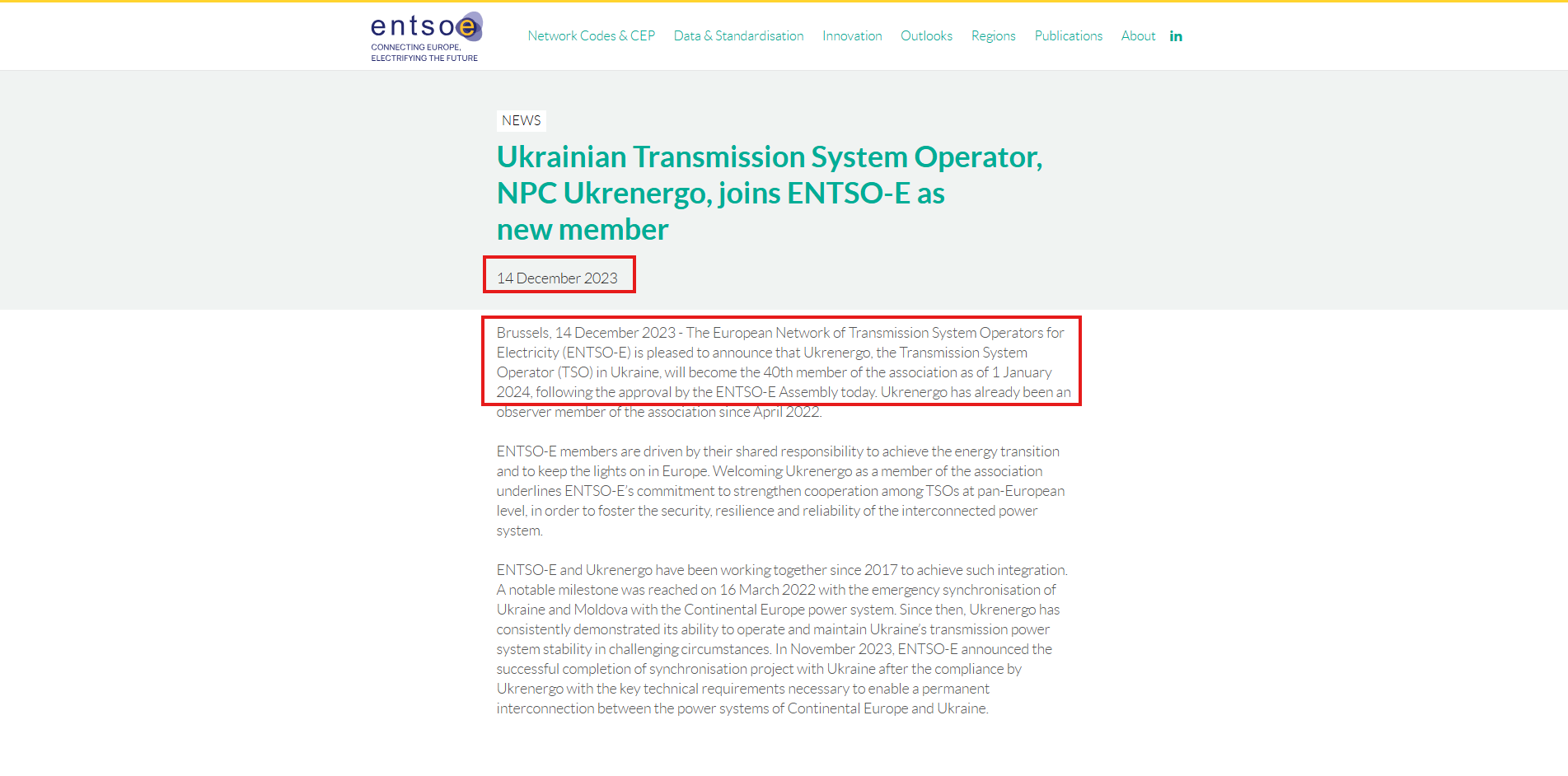 https://www.entsoe.eu/news/2023/12/14/ukrainian-transmission-system-operator-npc-ukrenergo-joins-entso-e-as-new-member/