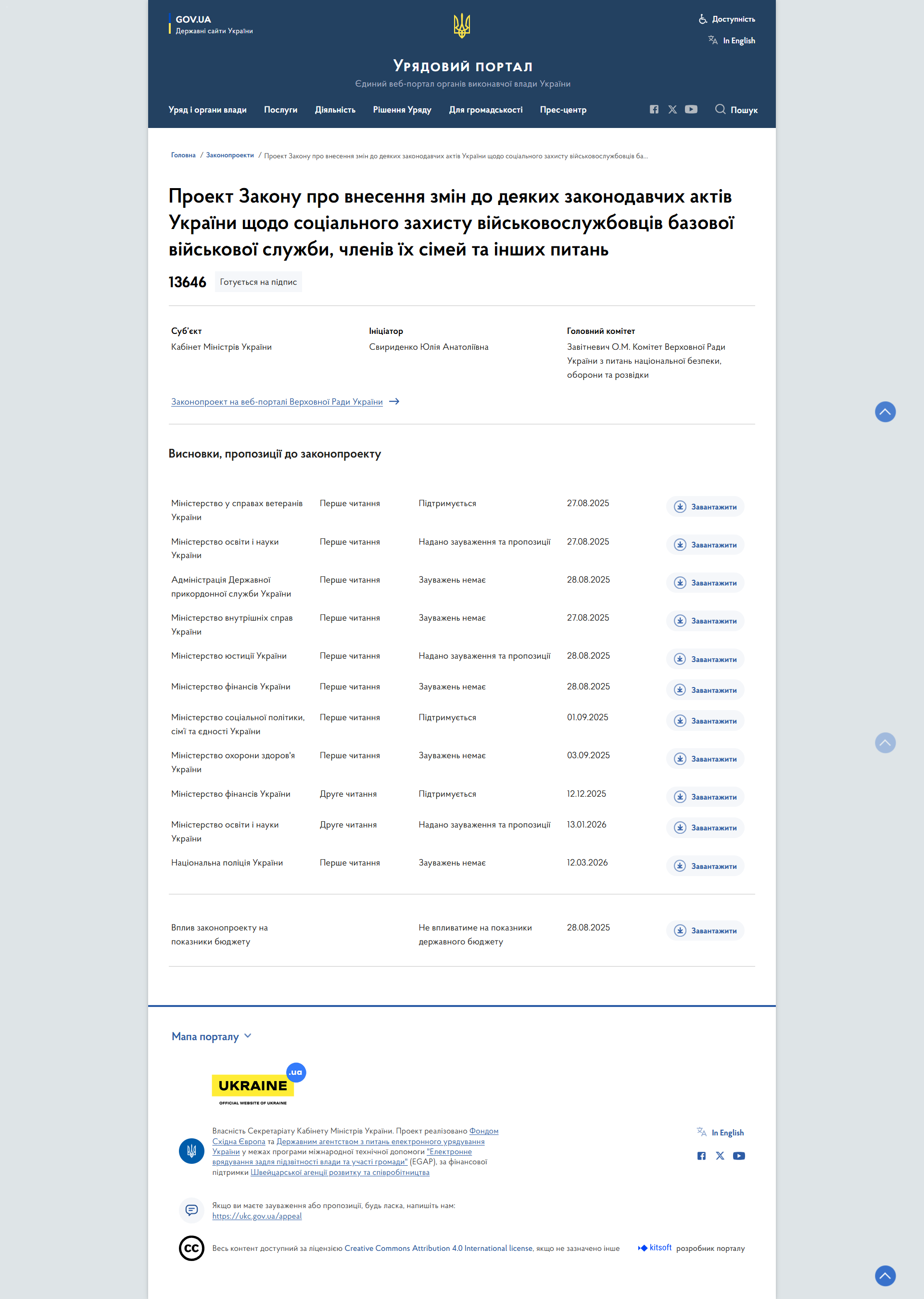 https://www.kmu.gov.ua/bills/proekt-zakonu-pro-vnesennia-zmin-do-deiakykh-zakonodavchykh-aktiv-ukrayiny-shchodo-sotsialnoho-zakhystu-viyskovosluzbovtsiv-bazovoyi-viyskovoyi-sluzby-chleniv-yikh-simey-ta-inshykh-pytan