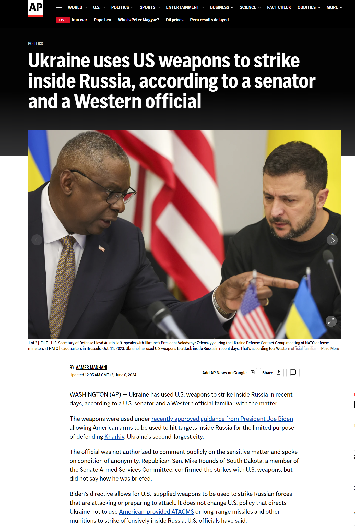 https://apnews.com/article/ukraine-russia-weapons-biden-kharkiv-c46c3ca0f0f4893c8c3b0ef53e974438