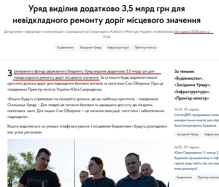 https://www.kmu.gov.ua/news/uriad-vydilyv-dodatkovo-35-mlrd-hrn-dlia-nevidkladnoho-remontu-dorih-mistsevoho-znachennia