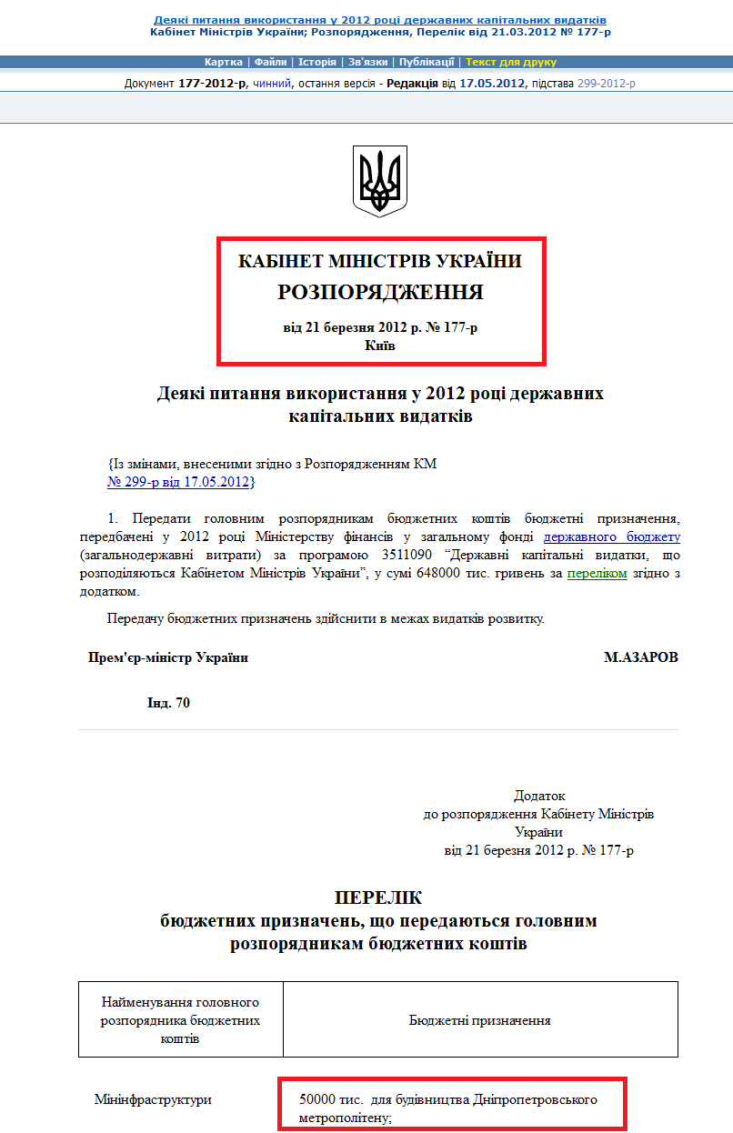 http://zakon2.rada.gov.ua/laws/show/177-2012-%D1%80/ed20120517