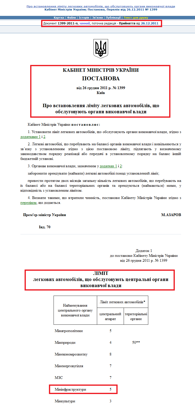 http://zakon2.rada.gov.ua/laws/show/1399-2011-%D0%BF