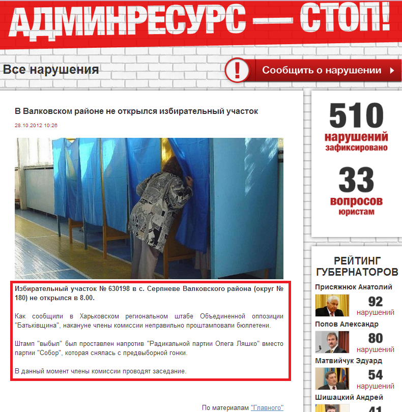 http://adminresursstop.com/ru/violation/view-v-valkovskom-rayone-ne-otkrylsja-yzbyratel-nyy-uchastok.html